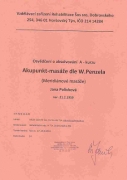 Osvědčení Meridiánové masáže Jana Polívková 2013